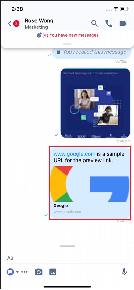 Link preview