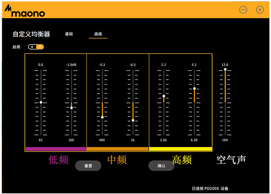 电台主持声参数示例