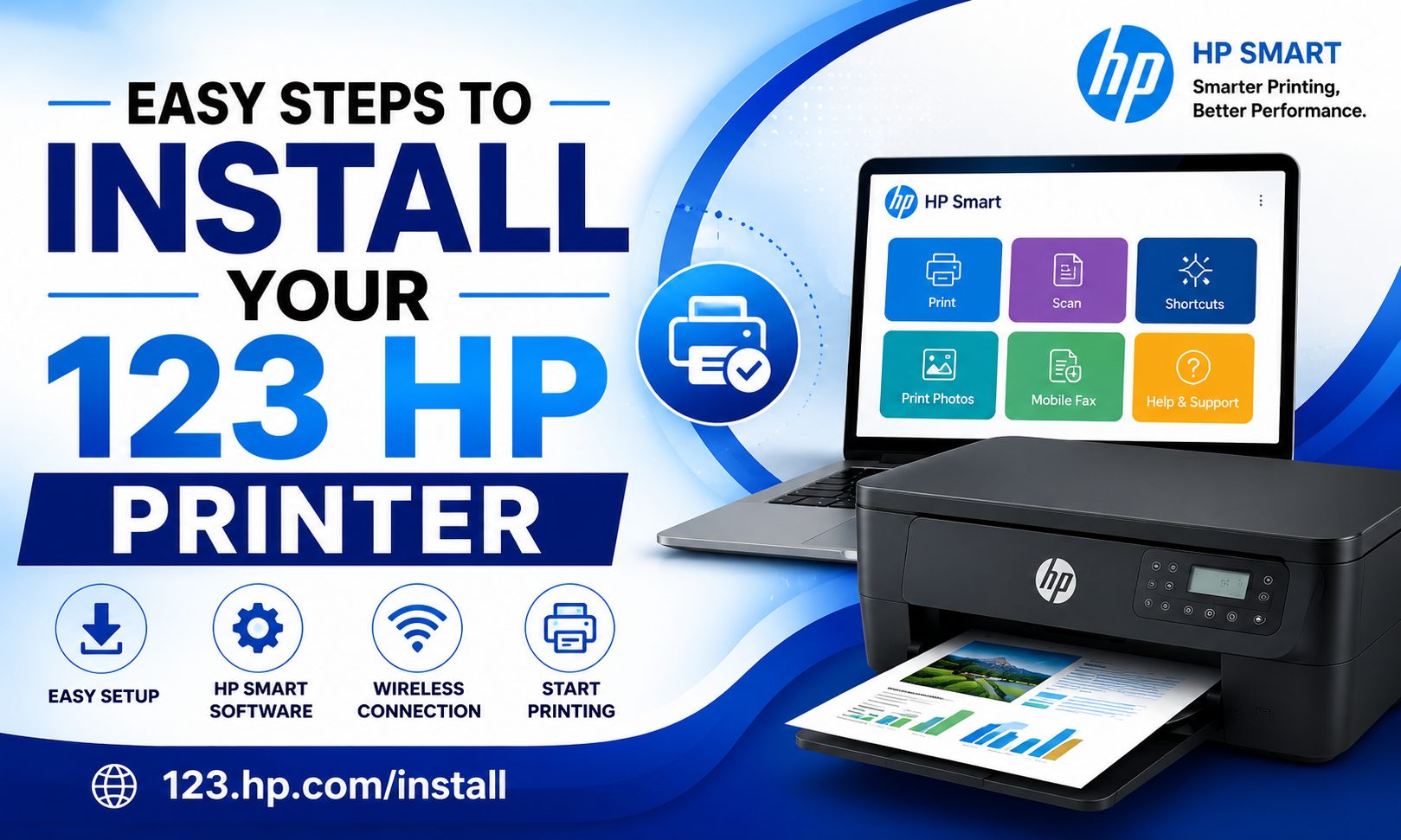 Easy Steps to Install Your 123 HP Printer