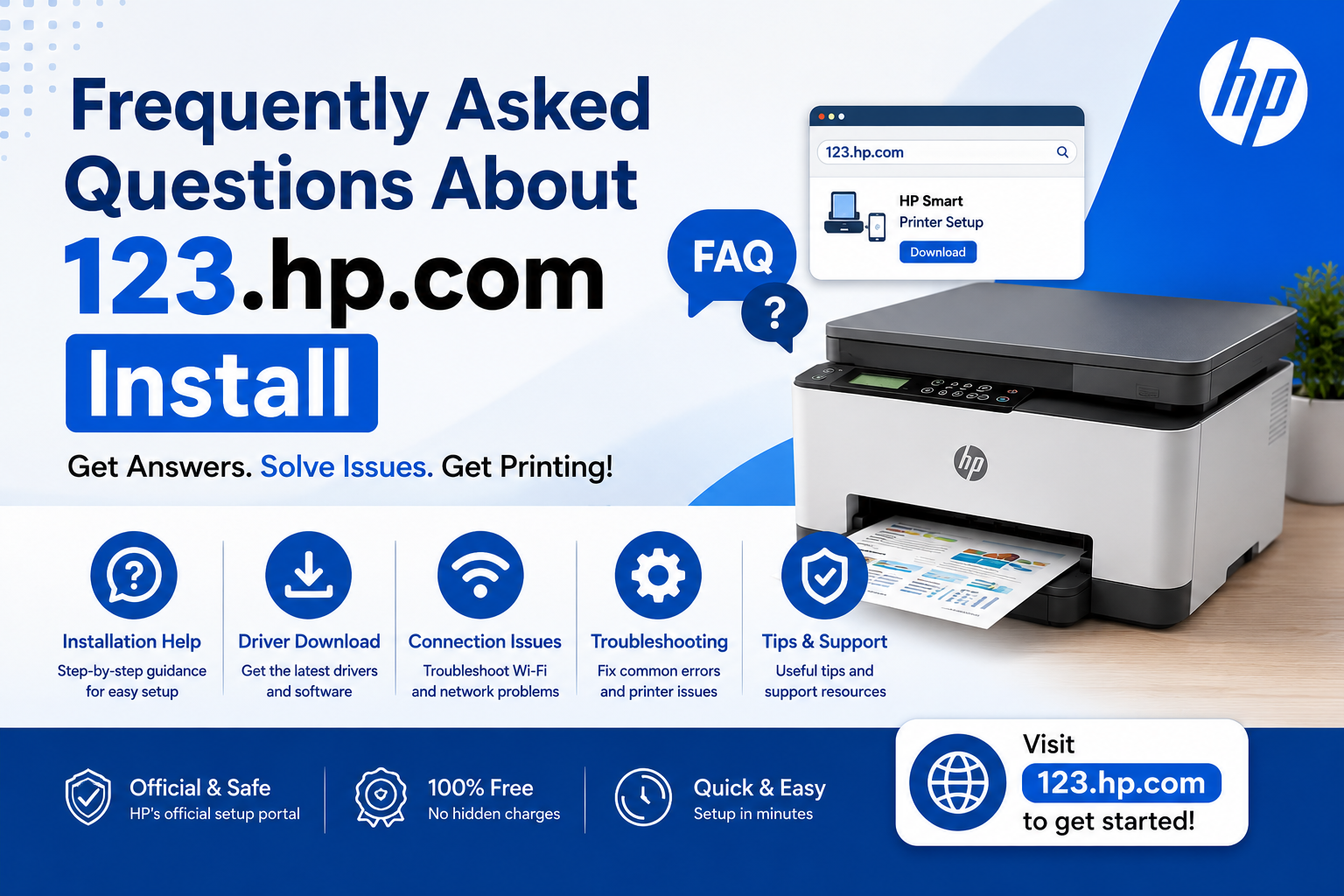 Frequently Asked Questions About 123.hp.com Install