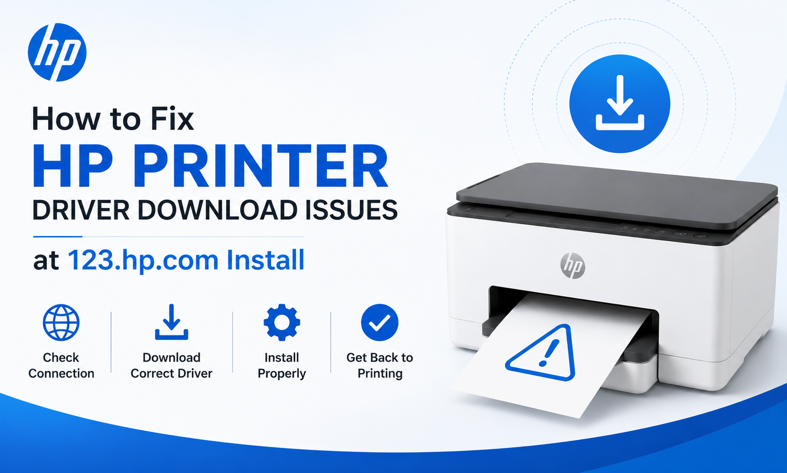How to Fix HP Printer Driver Download Issues at 123.hp.com Install