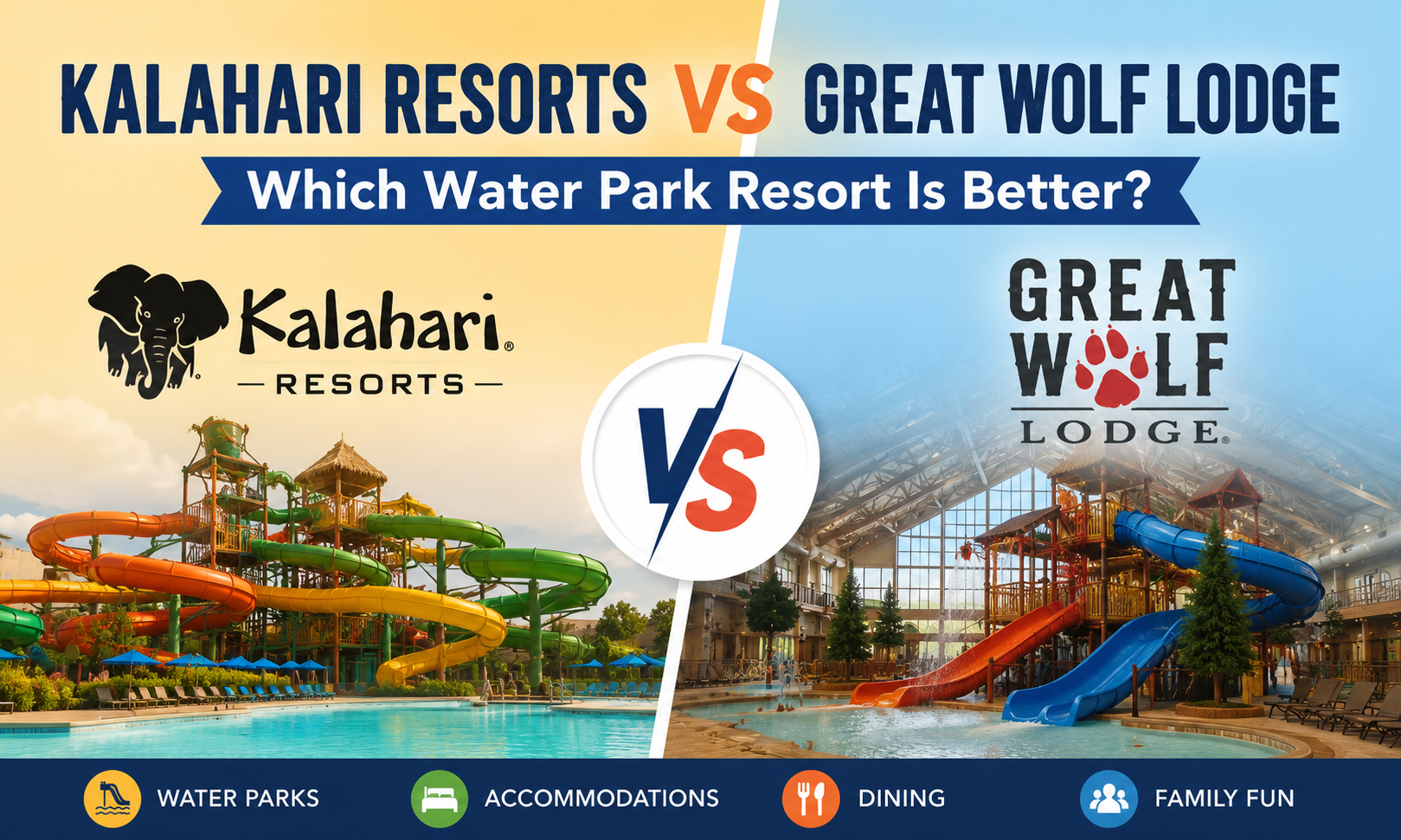 Kalahari Resorts vs Great Wolf Lodge: Which Water Park Resort Is Better?