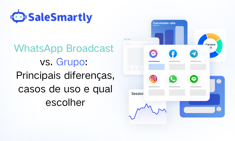 Transmissão do WhatsApp vs. Grupo