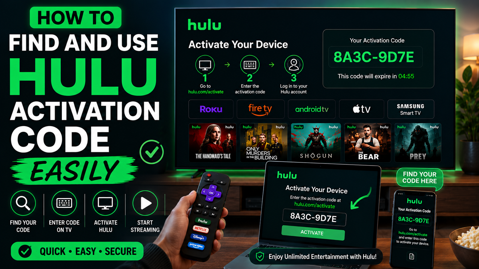 Hulu.com/activate