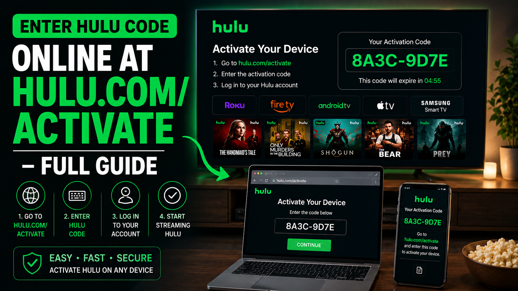 Hulu.com/activate