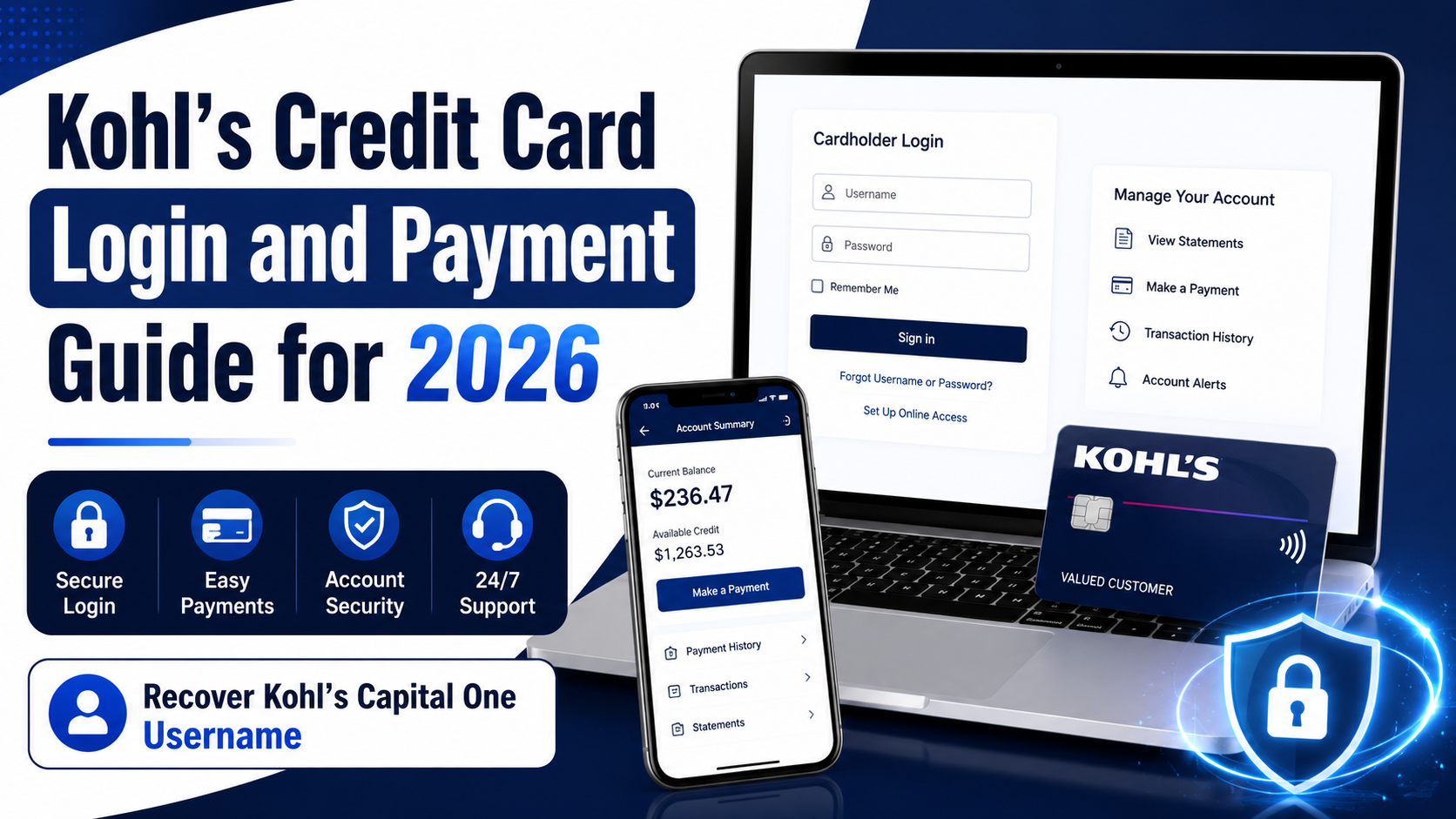Kohl’s credit card login