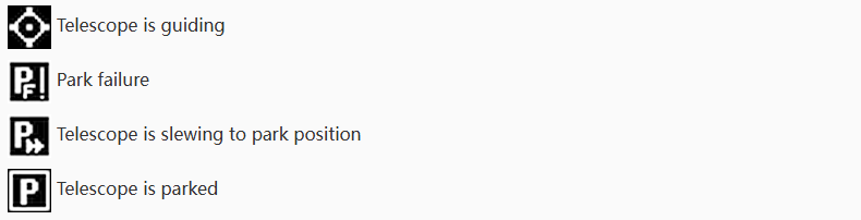 Menu structure for Settings, Rotator, Focuser, and Feature Key menu functions.