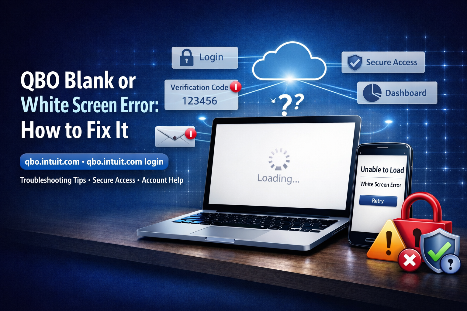 QBO Blank or White Screen Error: How to Fix It