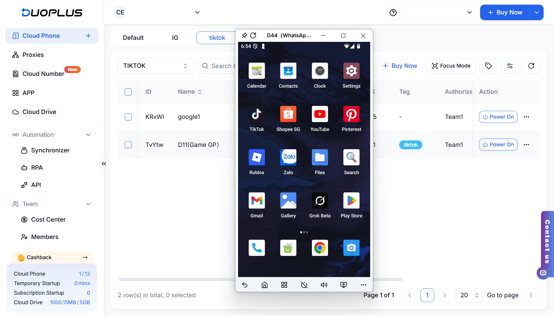 Cải thiện hiển thị ứng dụng Cloud Phone
