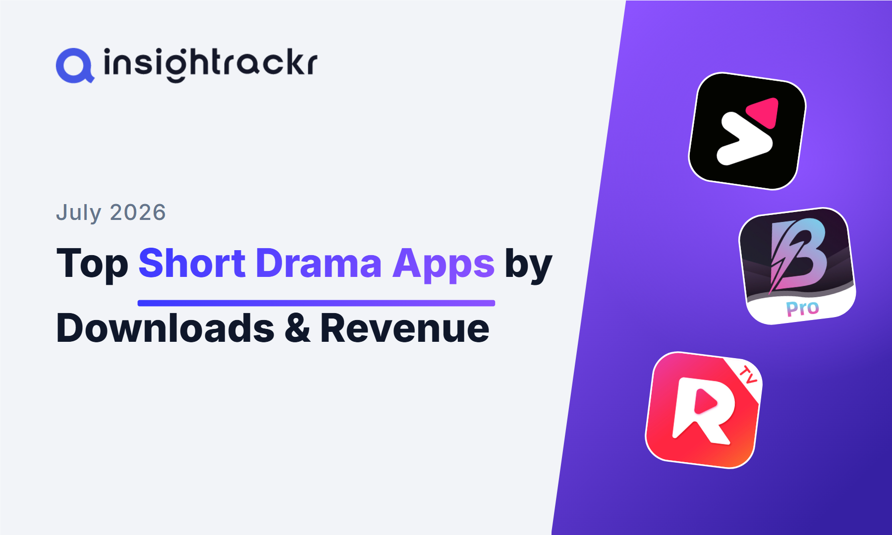 July 2026 | Top Short Drama Apps by Downloads & Revenue