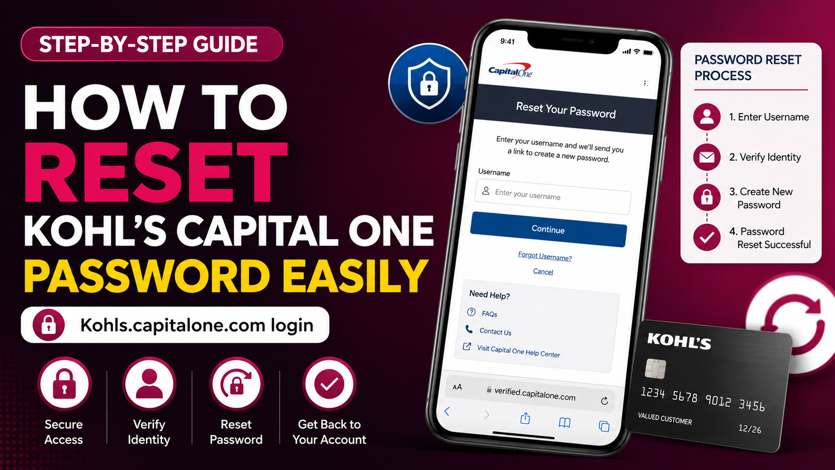 How to Reset Kohl’s Capital One Password Easily