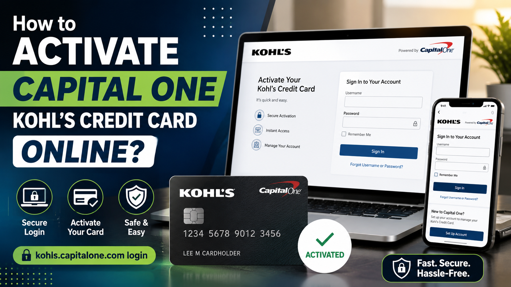 How to Activate Capital One Kohl’s Credit Card Online?