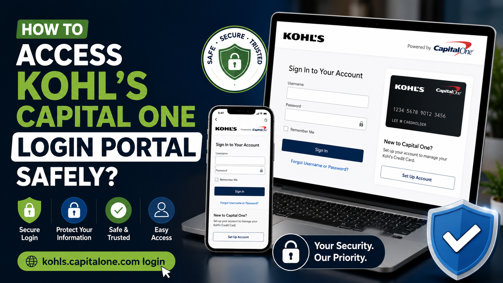 How to Access Kohl’s Capital One Login Portal Safely?