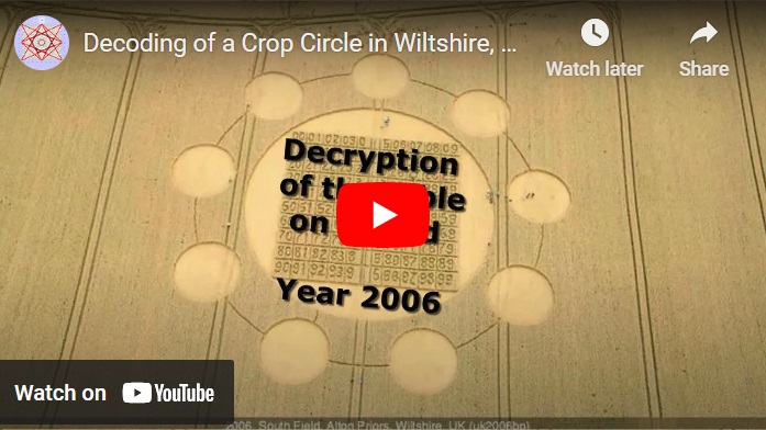 Watch the video - Decoding of a Сrop Сircle in Wiltshire, United Kingdom, 2006