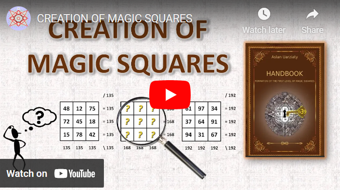 YouTube: Creation of Magic Squares