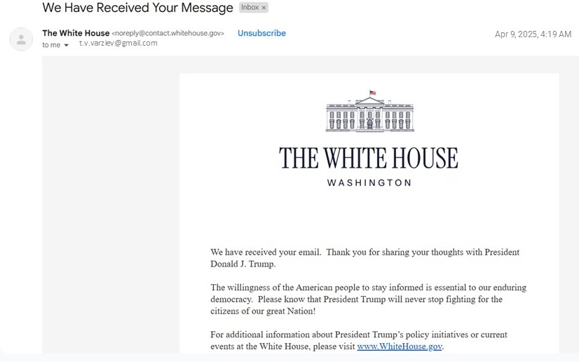 From the United States government From the United States government