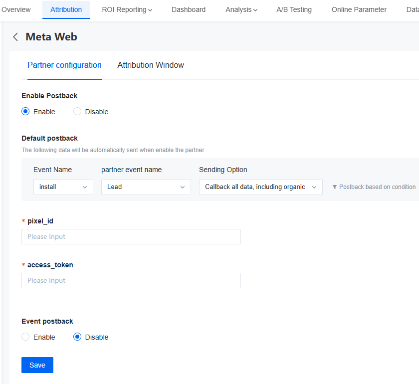 Meta Web to App-SolarEngine Help Center | Documentation & Support