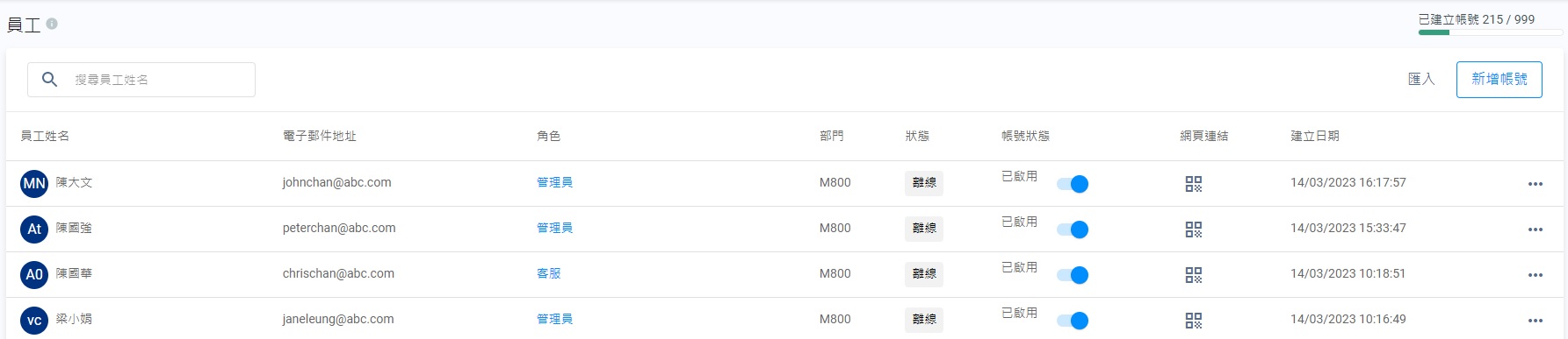 員工管理