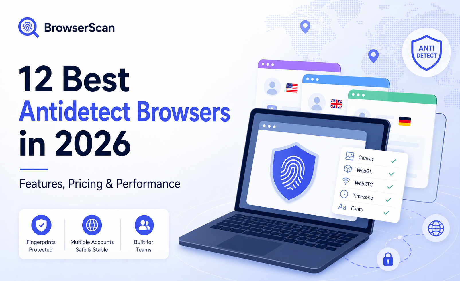 12 Best Antidetect Browsers in 2026: Features, Pricing & Performance