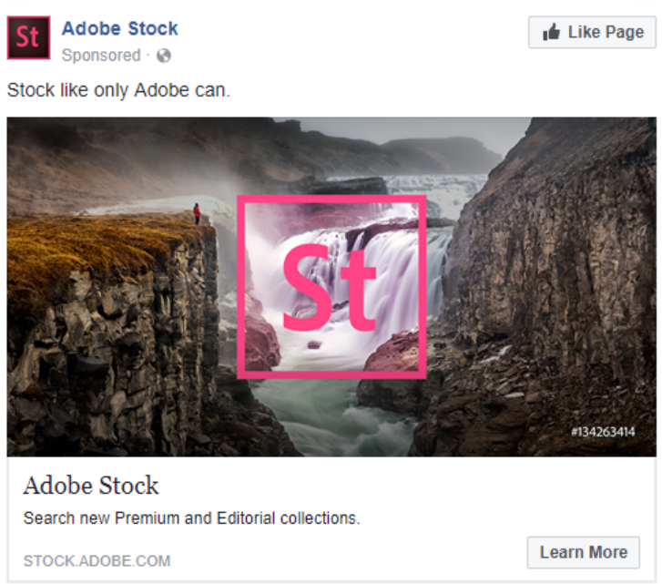 Adobe‘s stock photo ad