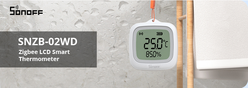 Capteur Intelligent Zigbee Température & Humidité SONOFF SNZB-02WD - Écran LCD, Étanche IP65, Précision Haute - 5