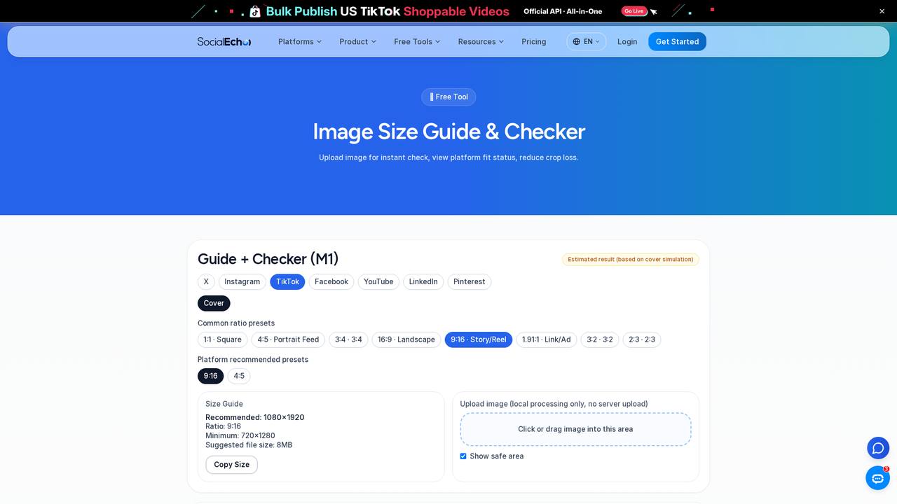 Image Size Guide Checker 免费工具