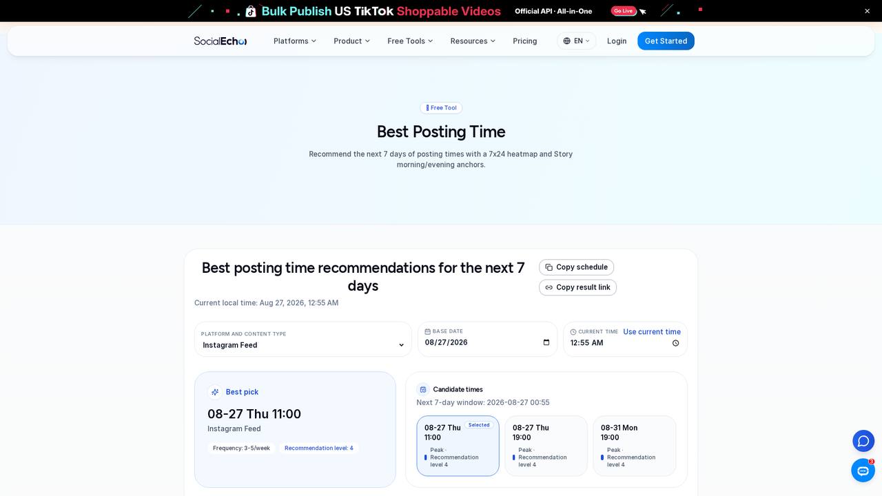 Best Time Slot Finder 免费工具