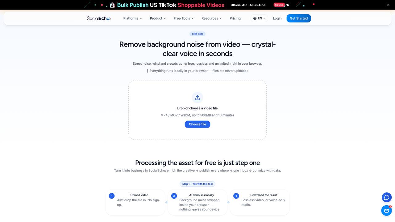 Video noise reduction free tool page