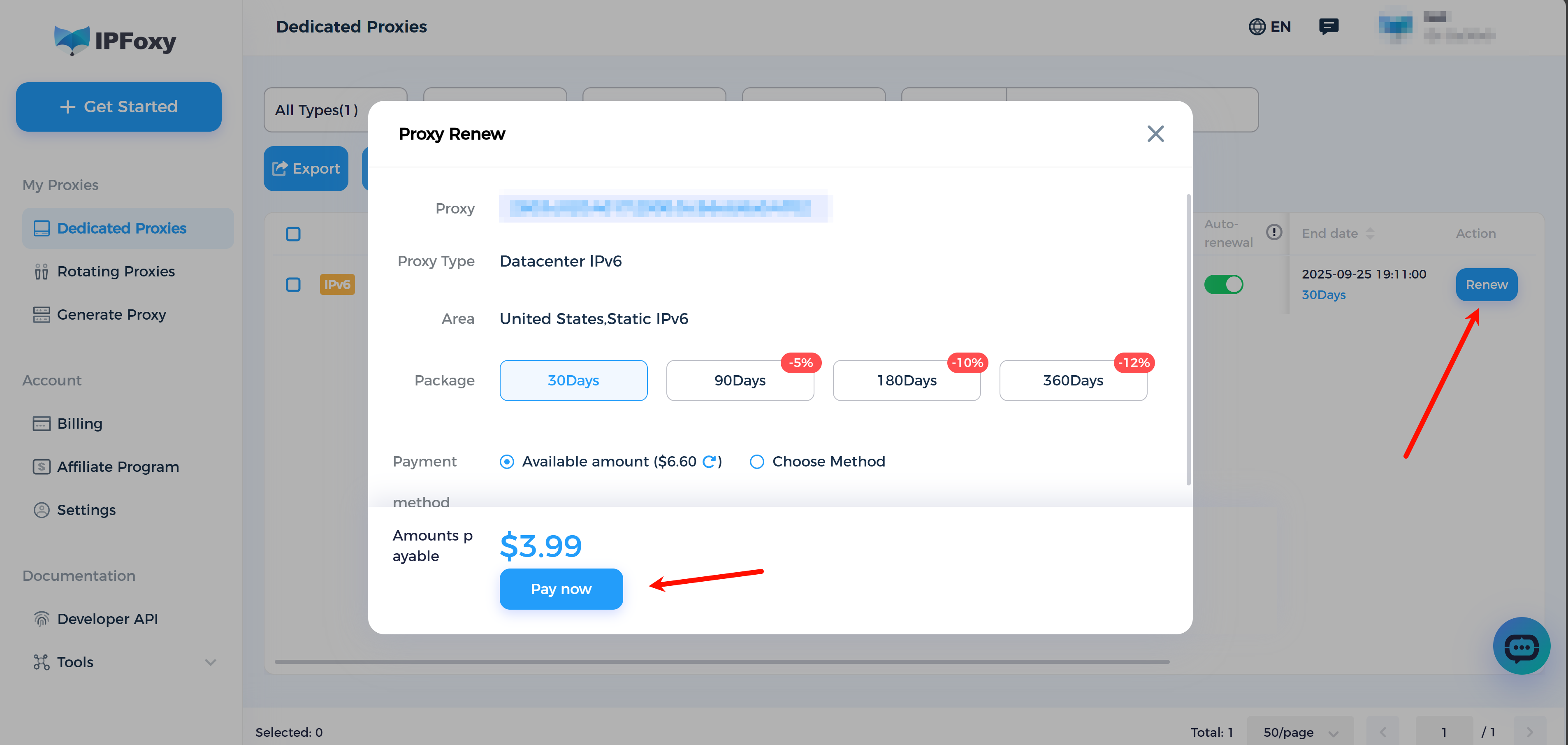 How to Renew IP?-IPFoxy Help Center: Proxy Setup Guides