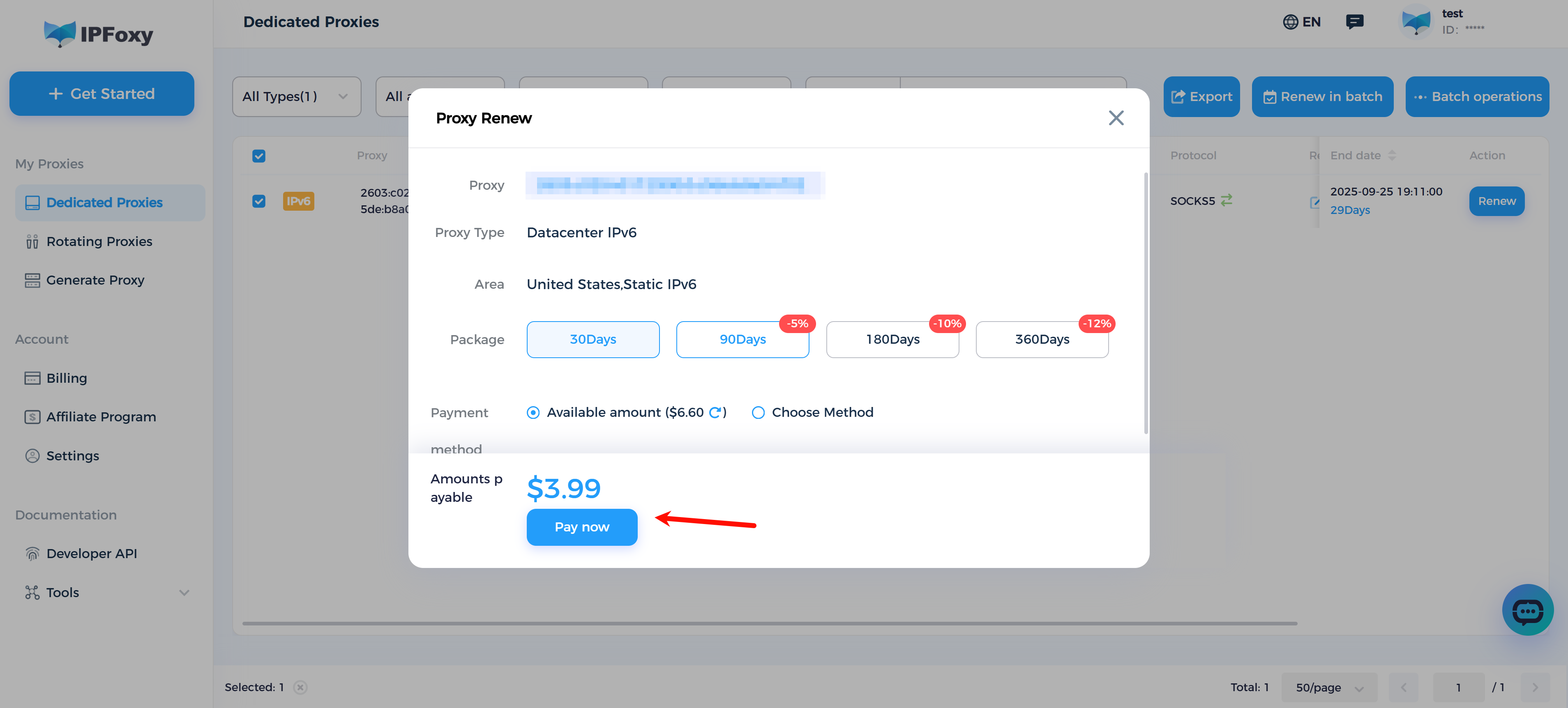 How to Renew IP?-IPFoxy Help Center: Proxy Setup Guides