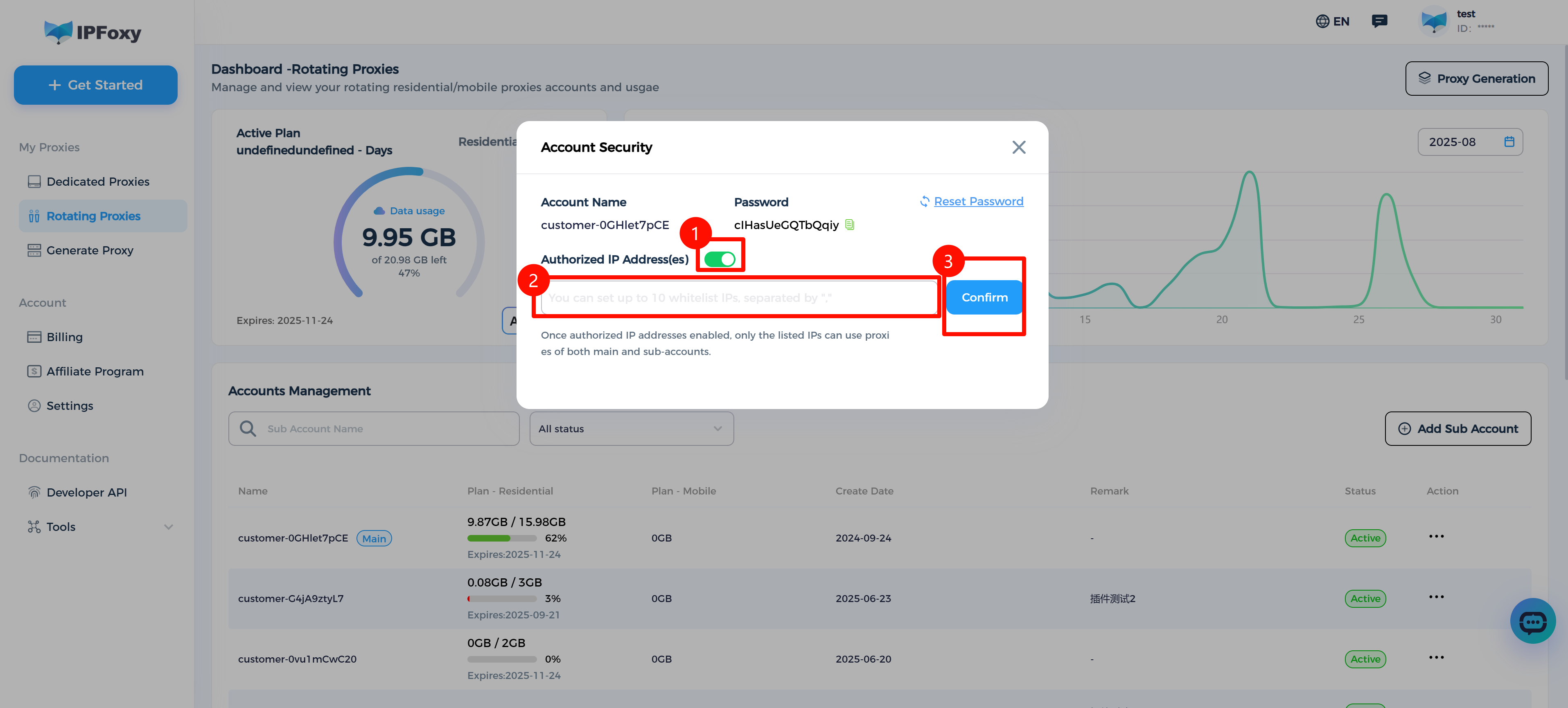 Rotating Proxy Security Settings Function Guide-IPFoxy Help Center ...