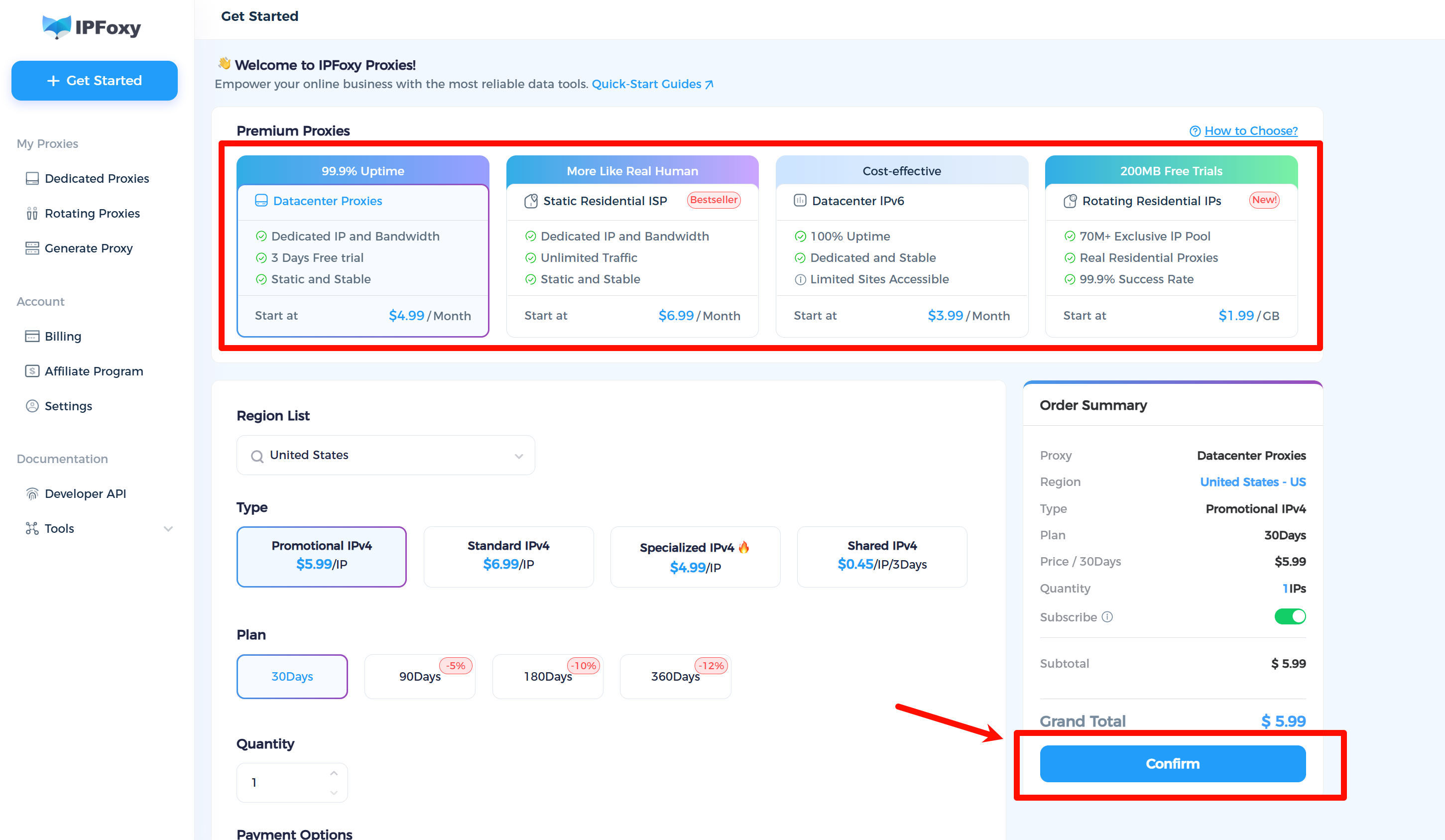 How to setup proxy in Hidemyacc？-IPFoxy