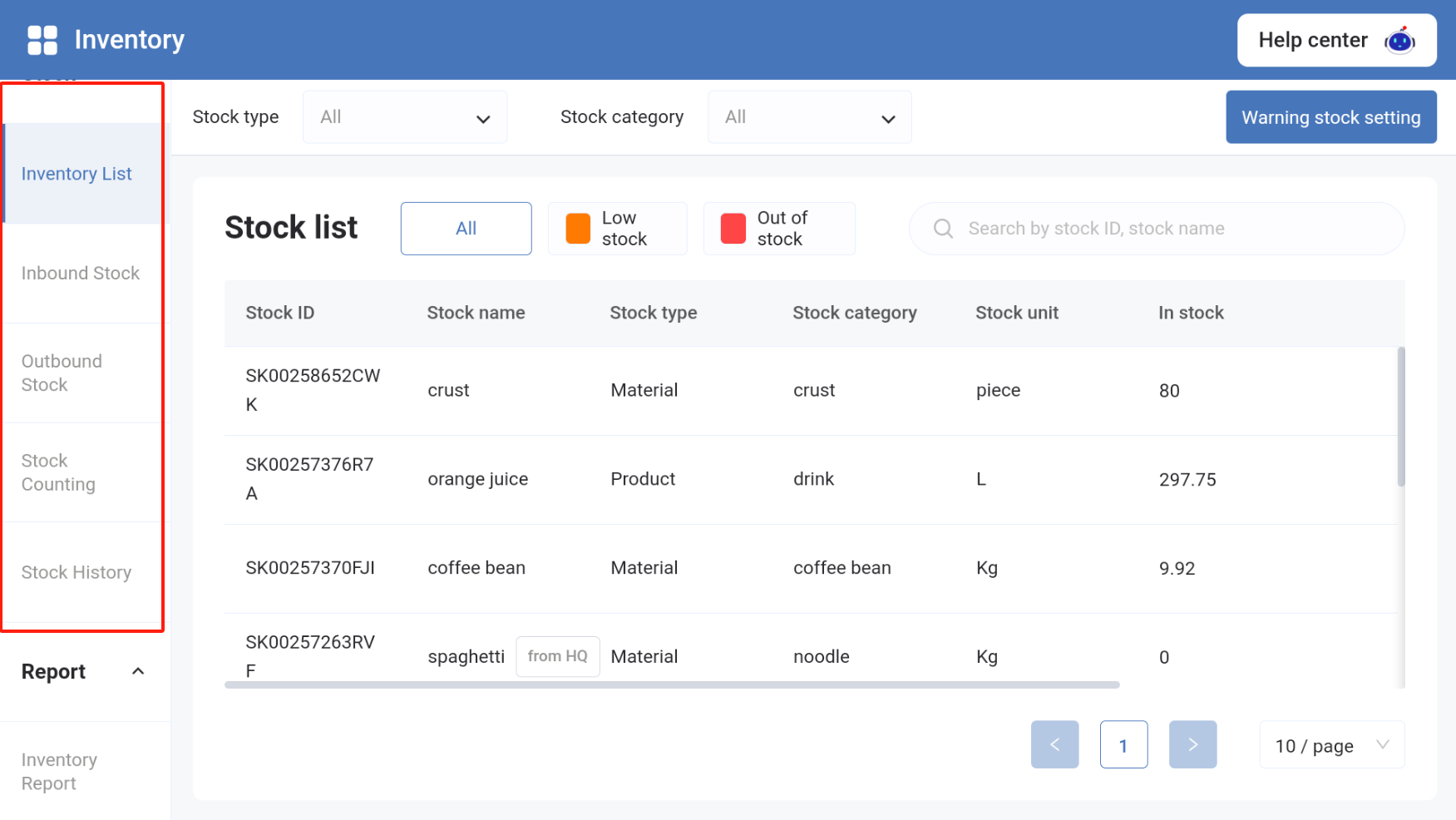 How to use inventory management-OrderPin All-in-One Restaurant POS ...