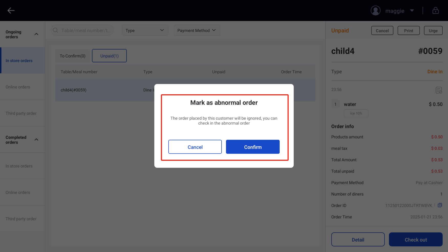 Abnormal Order-OrderPin All-in-One Restaurant POS -- Help Center