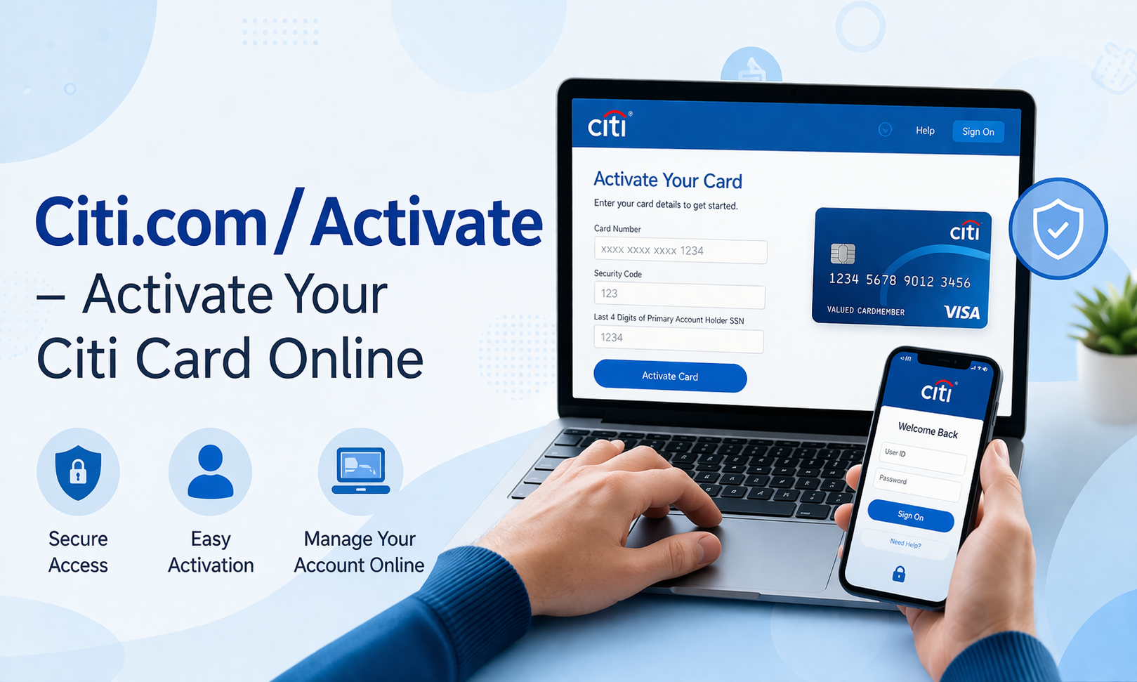 Activating your Citi card