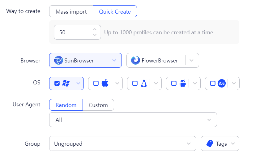 Bulk Create-Help Center - AdsPower