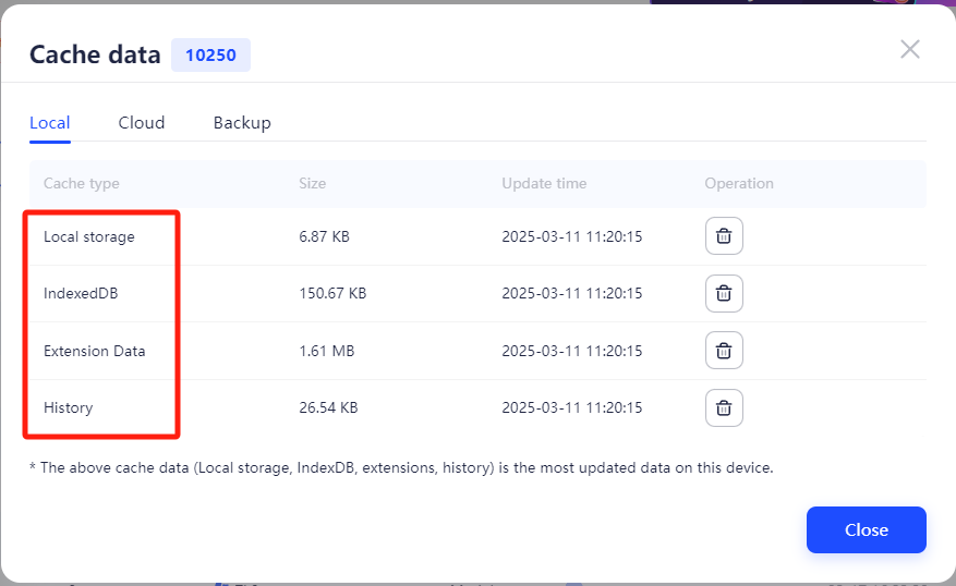 Cache Data-Help Center - AdsPower