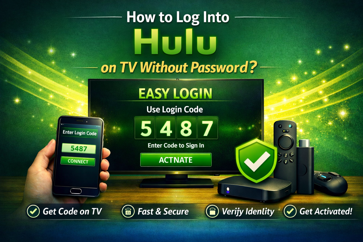 How to Log Into Hulu on TV Without Password?