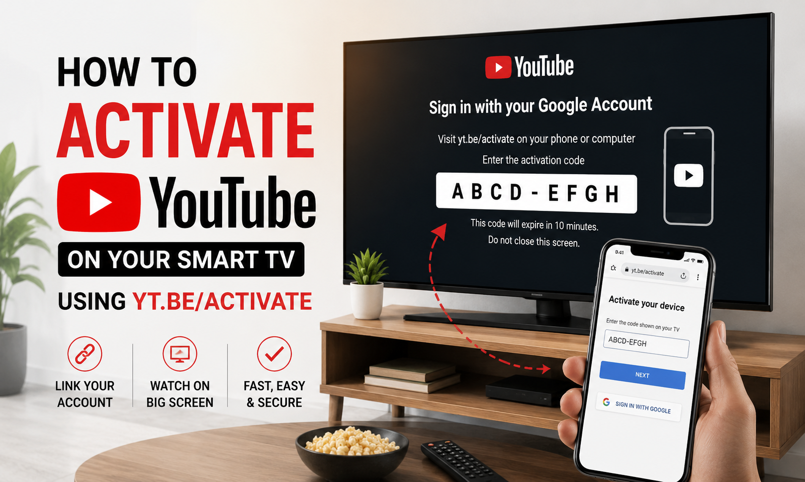 Activate Youtube