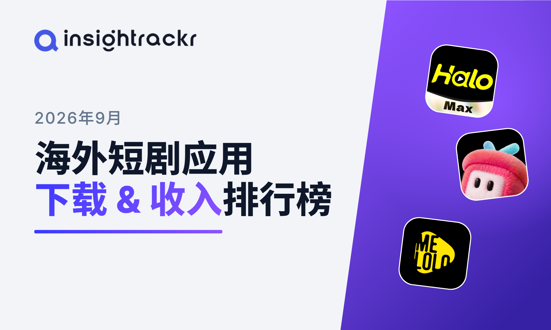 2026年9月海外短剧应用下载与收入排行榜