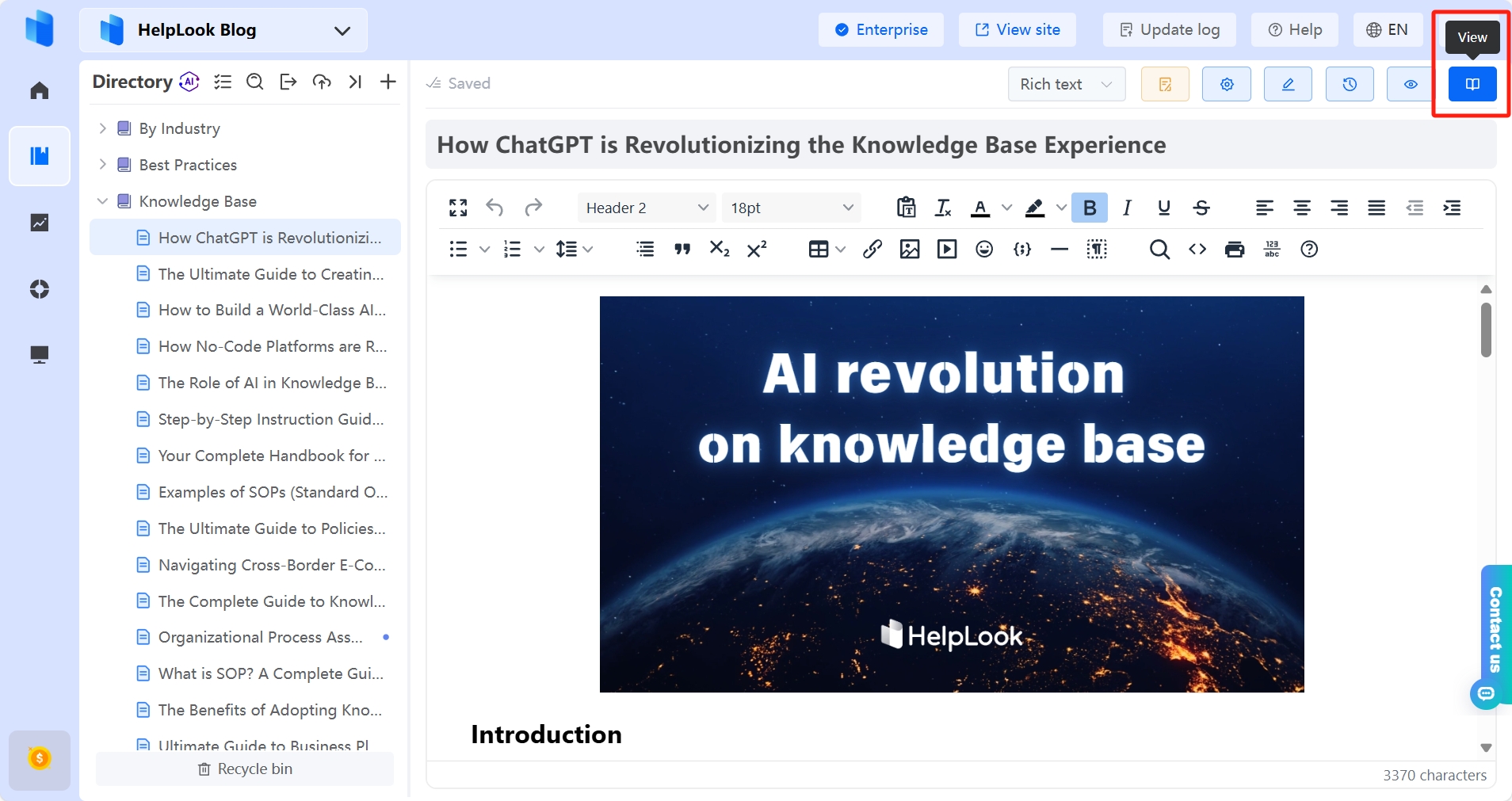 How to view published article?
