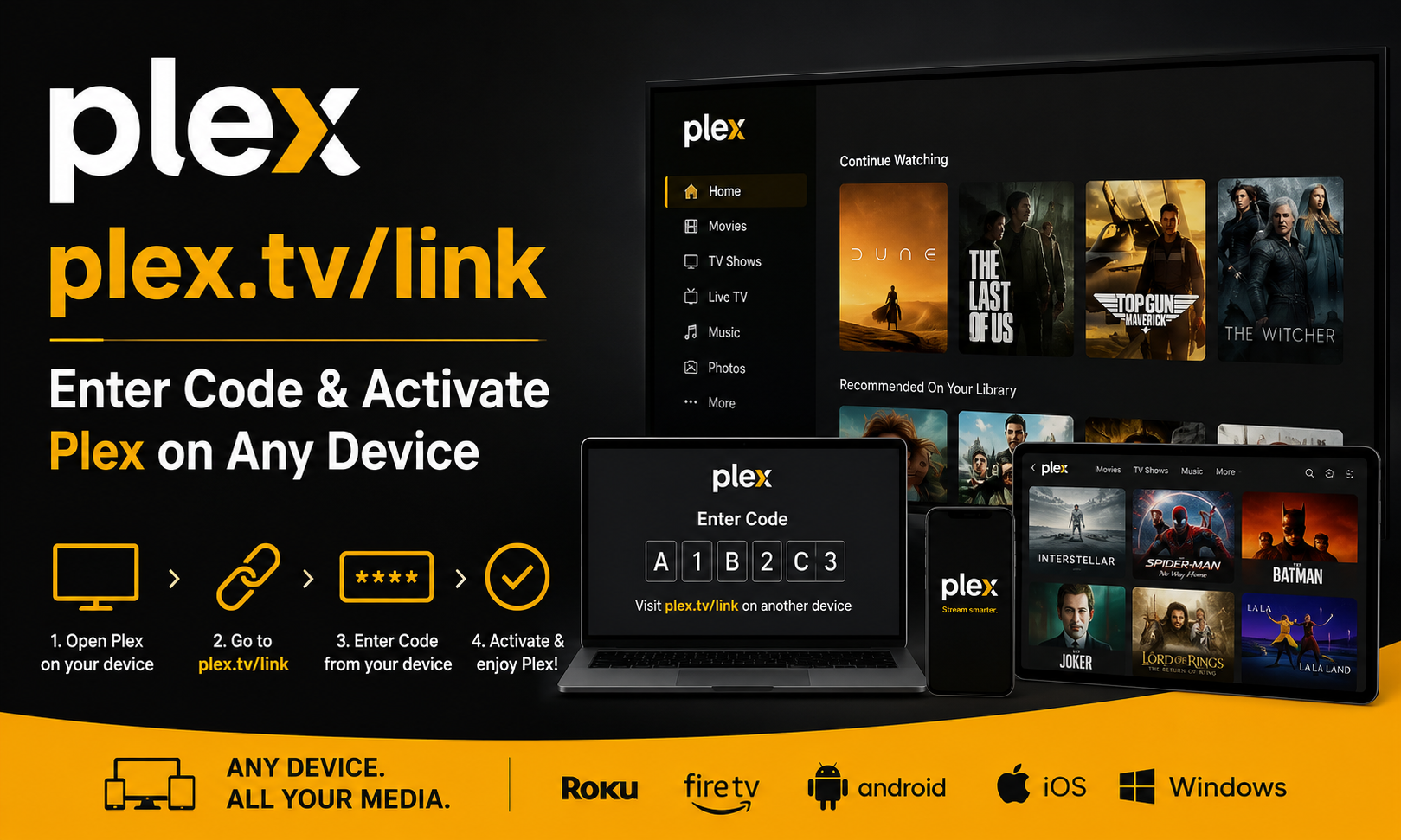 Plex.tv/Link – Enter Code & Activate Plex on Any Device