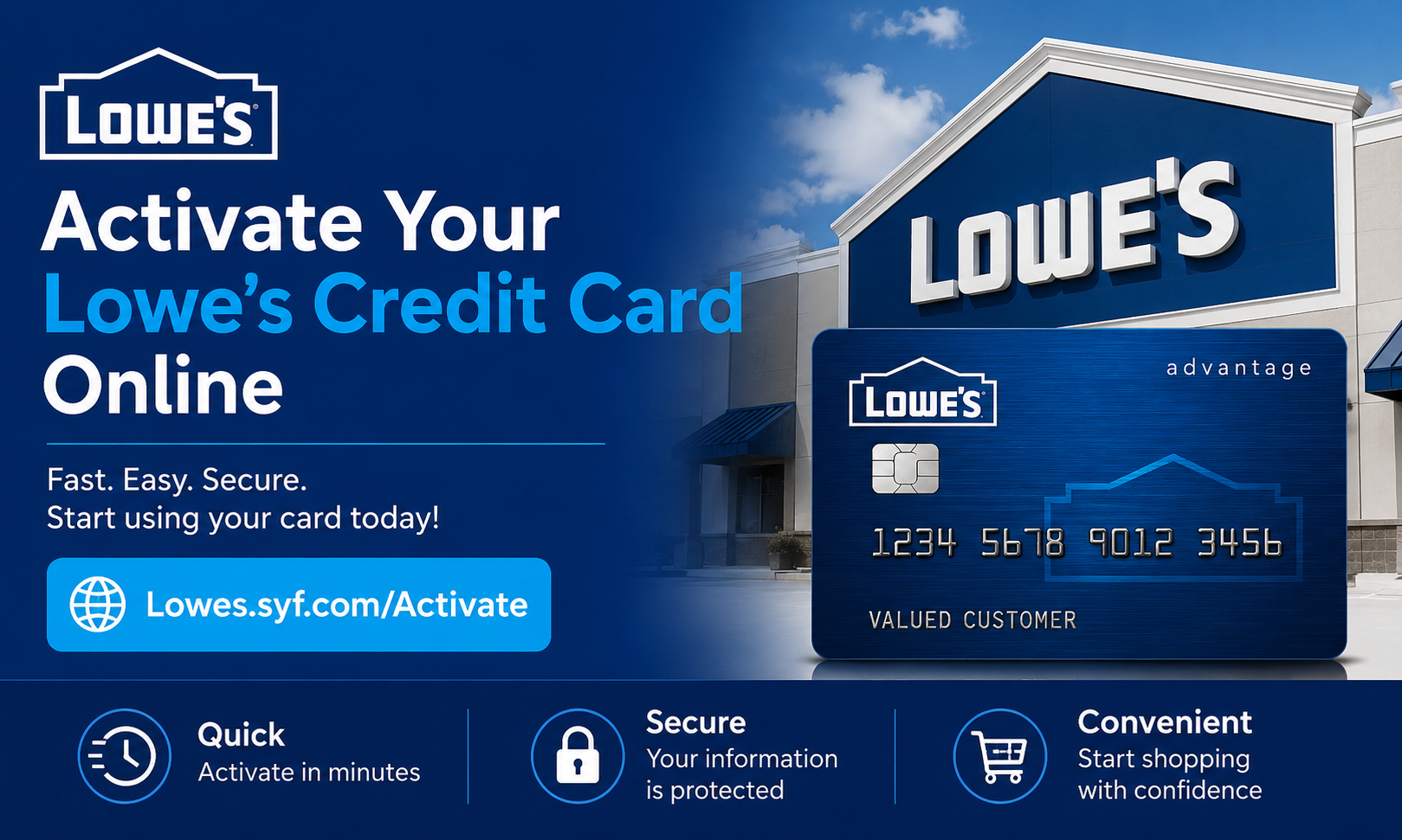 Lowes.syf.com/Activate – Activate Your Lowe's Credit Card Online