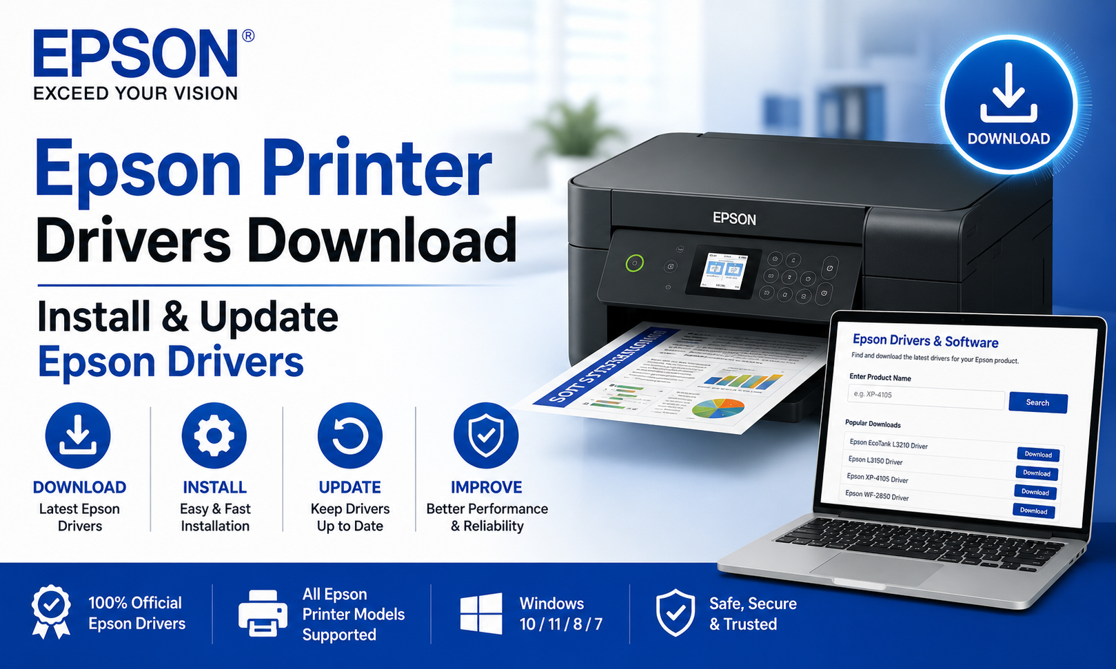 Epson Printer Drivers Download – Install & Update Epson Drivers
