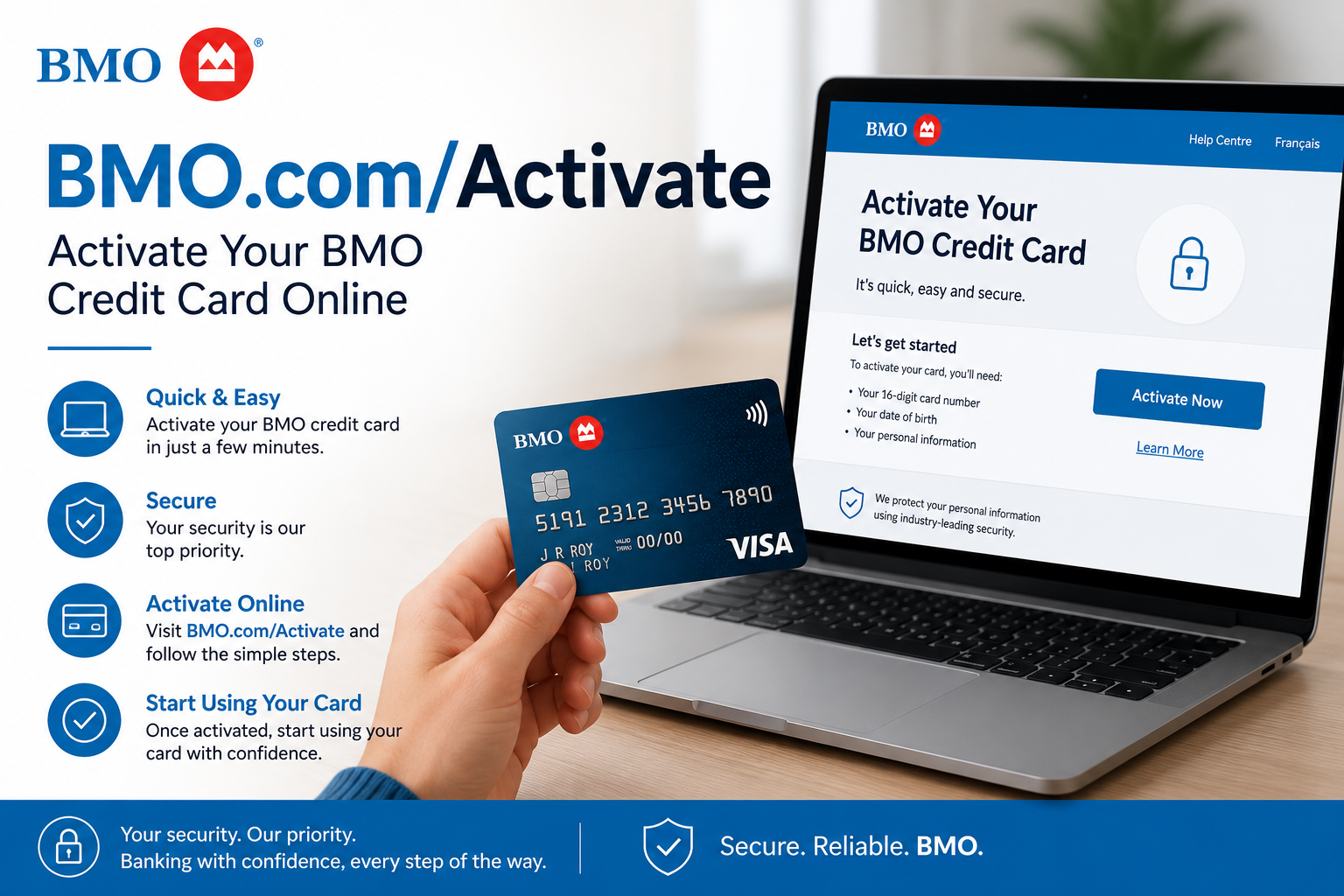 BMO.com/Activate – Activate Your BMO Credit Card Online