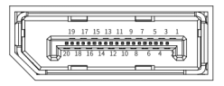 DP Connector Pinout Diagram
