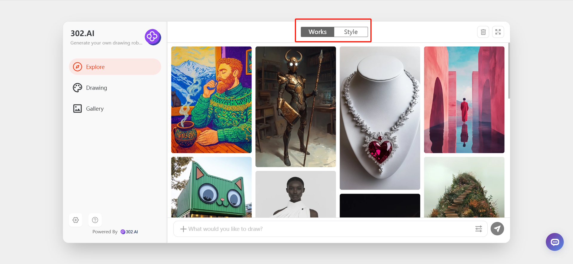 Drawing-bot Usage-302.AI| Help Center