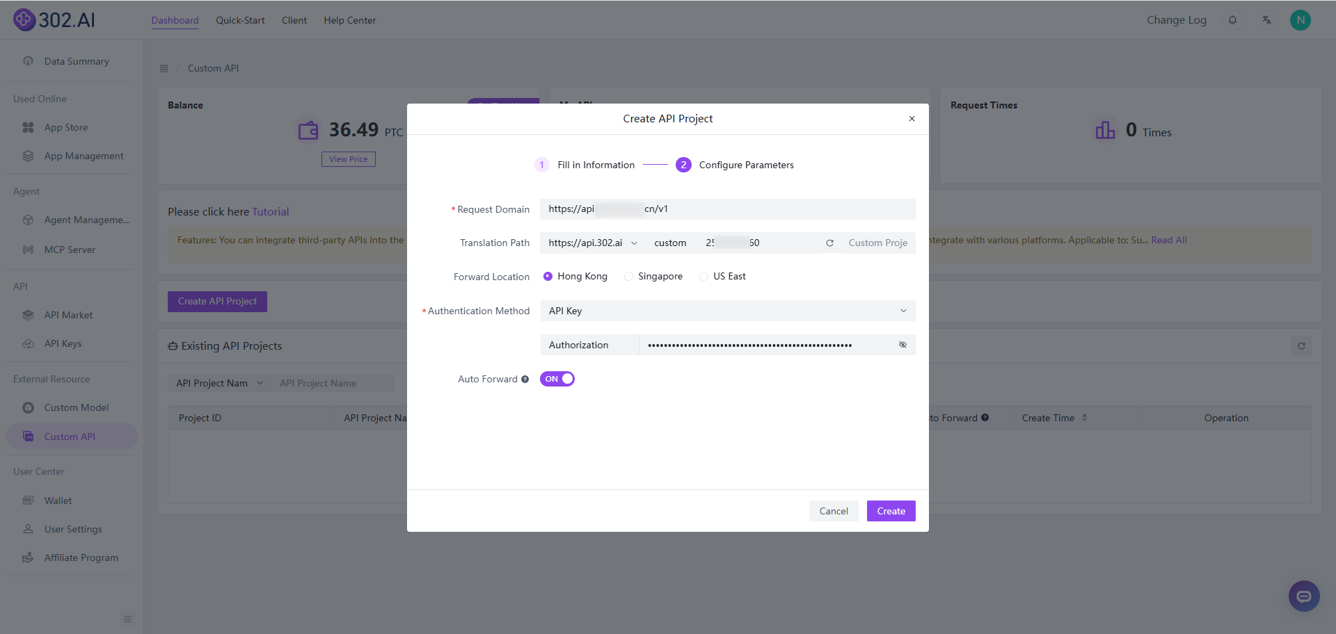 Custom API
