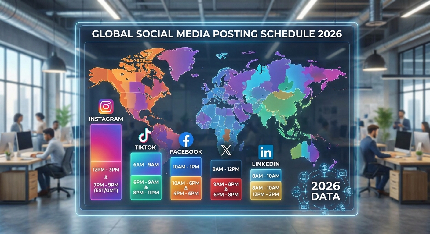 Best Time to Post on Social Media in 2026 | Platform Data Guide ...