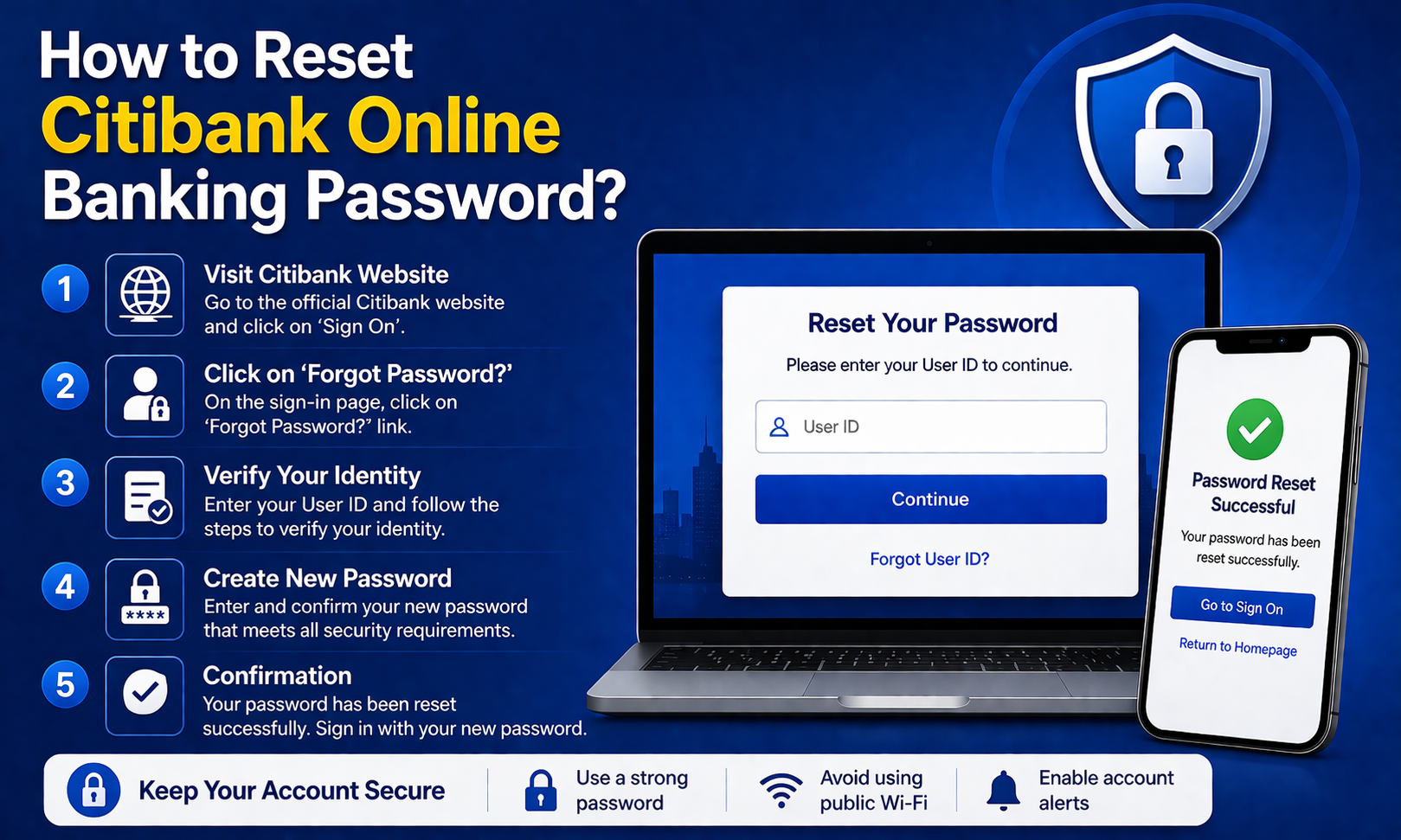 How to Reset Citibank Online Banking Password?